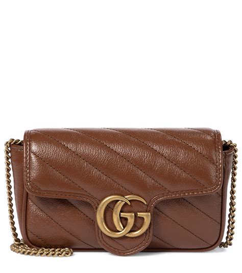 gucci marmont brown suede|Gucci gg marmont mini.